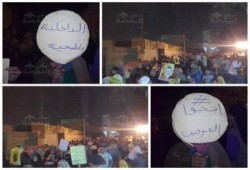 إحدى قرى الجيزه تنتفض ضد حكم العسكر