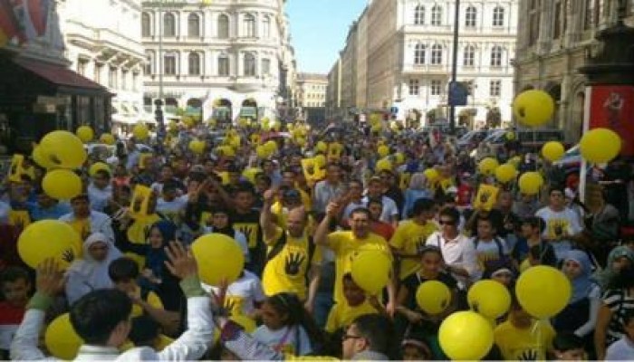 آلاف الأحرار في مسيرة حاشدة وغير مسبوقة ضد الانقلاب بـ"فيينا"