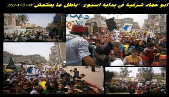 أبوحماد تنتفض ضد الانقلاب  في جمعة "باطل .. ما يحكمش"