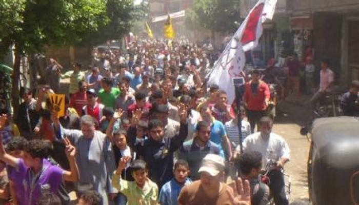 الآلاف في مسيرة حاشدة بقرية أجهور الكبرى بطوخ في جمعة "باطل .. ما يحكمش"