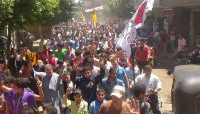 الآلاف في مسيرة حاشدة بقرية أجهور الكبرى بطوخ في جمعة "باطل .. ما يحكمش"