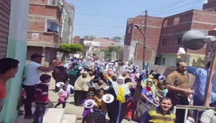 احرار قرية البصارطة بدمياط ينتفضون فى جمعة "باطل ما يحكمش"