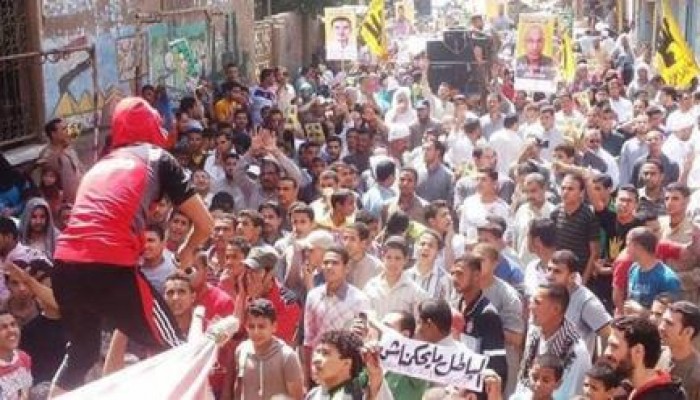 مسيرة حاشدة ضد الانقلاب بقرية الميمون ببني سويف .. جمعة "باطل ما يحكمش"