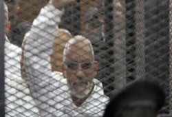 بدء المحاكمة "الهزلية" للدكتور بديع و47 من قيادات الاخوان بمعهد أمناء الشرطة