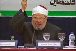 القرضاوي: أمريكا والصهيونية العالمية تقضي على الربيع العربي لأنه سينتهي بتحرير فلسطين