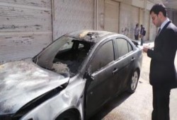 مجهولون يشعلون النيران في سيارة وكيل نيابة بالمحلة