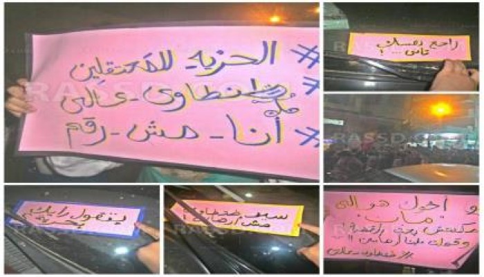 وقفة احتجاجية لشباب مدينة طنطا ضد حكم العسكر