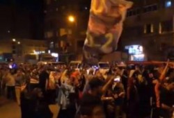 سلسلة بشرية بمركز النوبارية يشارك فيها معارضي الانقلاب