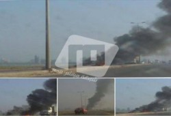 قطع طريق بلقاس من قبل عمال غاضبين إحتجاجاً على غلاء الأسعار