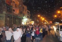 مسيرة ليلية حاشدة بغرب الأسكندرية ضد ترضح الخائن الانقلابي للرئاسة
