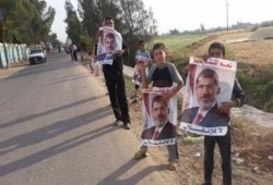 البحيرة سلسلة بشرية لـ"ثوار  ‏مركز دمنهور " رفضًا لحكم العسكر