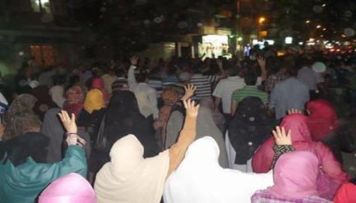 مسيرة ليلية حاشدة بطنطا احتجاجا على الانقلاب العسكري