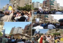 مسيرة حاشدة لأهالي المنزلة في جمعة "قاطعوا رئاسة الدم"