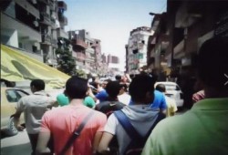 مسيرتان وسلسلة بشرية مناهضة للانقلاب الدموى بالإسماعيلية