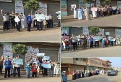 سلسلة بشرية حاشدة بزفتي ضد الانقلاب في اسبوع تسقط رئاسة الدم