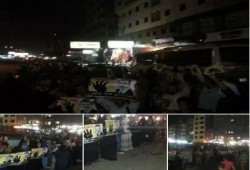 وقفة مسائية حاشدة ضد حكم العسكر بشبرا الخيمة