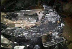مجهولون يحرقون سيارة منسق حملة السيسى بالقنطرة غرب