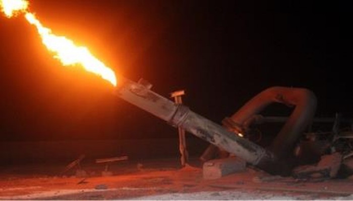 مسلحون مجهولون يفجرون أنبوبا للغاز في سيناء