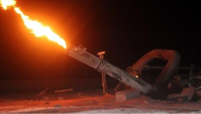 مسلحون مجهولون يفجرون أنبوبا للغاز في سيناء