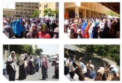 الإسكندرية: طلاب المجمع النظري ينددون بمجزرة هندسة بالامس (صور)