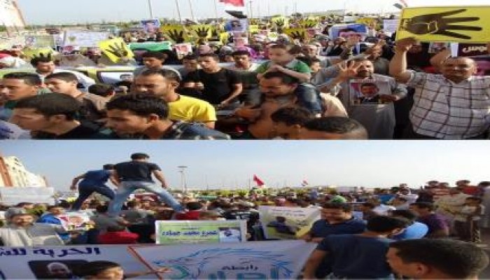 أهالي فاقوس الان في فعالياتهم الصباحية رفضا للانقلاب العسكري الدموي