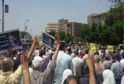 مسيرة حاشدة بمدينة نصر ضد الانقلاب في جمعة "قاطع رئاسة الدم"
