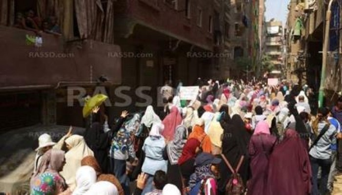 رافضو الإنقلاب العسكري بالمعادي‬ يتظاهرون في جمعة "قاطع رئاسة الدم"