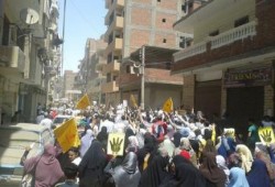 مسيرة حاشدة غرب المنيا ضد الانقلابي في جمعة "قاطع رئاسة الدم