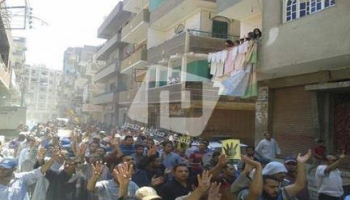 إحدى مسيرات المنيا الـ 12 في جمعة "قاطع رئاسة الدم"