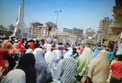 مسيرة حاشدة لتحالف دعم الشرعية بدمنهور في جمعة "قاطع رئاسة الدم"