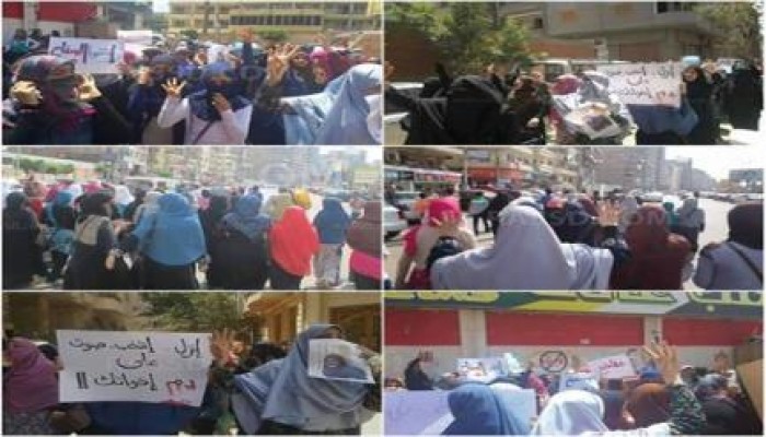 مسيرة لحركة "حورية المنصورة" ضد أحكام الحبس الصادرة مؤخرًا.