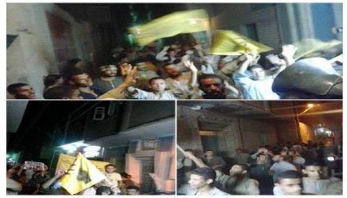 المنيا: مسيرة حاشدة قبيل صلاة الفجر بـ"دلجا" رفضا لمهزلة انتخابات رئاسة الدم (صور)