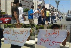 ‏انتخابات  العسكر: سلسلة بشرية رفضًا للانقلاب ببورسعيد