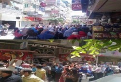 مسيرة لرافضي الانقلاب ب‏دمياط رفضًا لانتخابات الرئاسة.