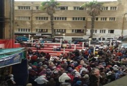 أهالي غرب الاسكندرية يتظاهرون رغم القبضة الامنية