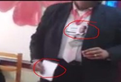 فضيحة بالفيديو .. عضو لجنة انتخابات يسرق بطاقات التصويت
