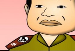 بالفيديو مراسم تنصيب السفاح  كوميديا الكارتون (3)