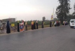 سلاسل بشرية في مراكز الشرقية رفضاً لمهزلة انتخابات رئاسة الدم