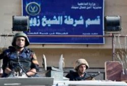 مجهولون  يطلقون النار على محيط قسم الشيخ زويد بشمال سيناء