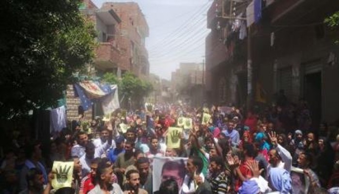 بالصور .. قرى المنيا تنتفض ضد الانقلاب الدموي وقائده الـ# "تقدموا ننتصر"