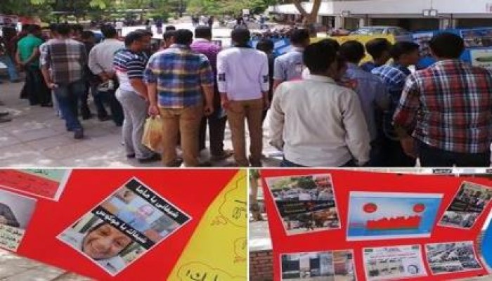 بالصور والفيديو .. معرض لطلاب أسيوط يسخر من تنصيب السيسي