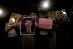 شمال سيناء: وقفة حاشدة لشباب القبائل ببئرالعبد رداً لتحية الرئيس مرسي