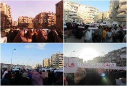 تظاهرة لأهالي ‫ ‏بورسعيد‬ تنديدًا بالترحيل المفاجئ للمعتقلين إلى سجن جمصة