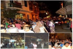 بالصور .. الاسكندرية : مسيرة ليلية بغيط العنب وهتافات ضد الانقلاب‎