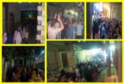 القليوبية : مسيرة ليلية بالخانكة ضد السفاح السيسي وتحية لصمود الرئيس