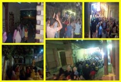 القليوبية : مسيرة ليلية بالخانكة ضد السفاح السيسي وتحية لصمود الرئيس