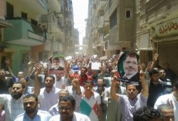 حشود غرب المنيا تنتفض ضد الانقلاب في جمعة "العسكر فاكرينها تكية"