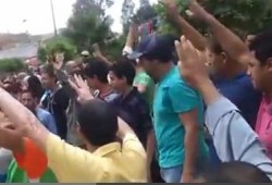 بالفيديو تظاهر أهالي زفتي في سوق الخضار  رفضا لتنصيب السفاح