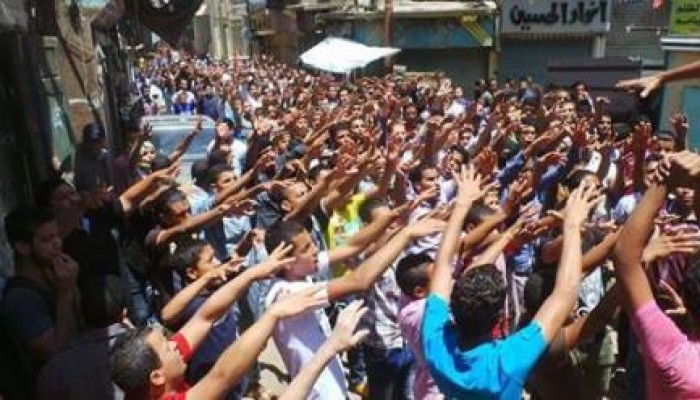 حشود الثوار تنتفض في الفيوم اليوم في جمعة "العسكر فاكرينها تكية"