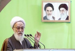 خطيب الشيعة في إيران يهنئ المجرم بشار بفوزه في الانتخابات